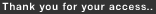 thank you for your access.